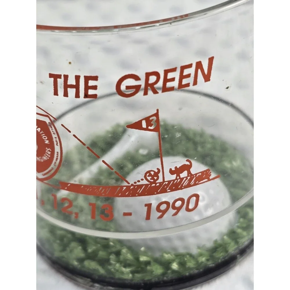 Halloween On The Green Golf Cup Acrylic Golfing Advertising 1990 Tee Ball Grass